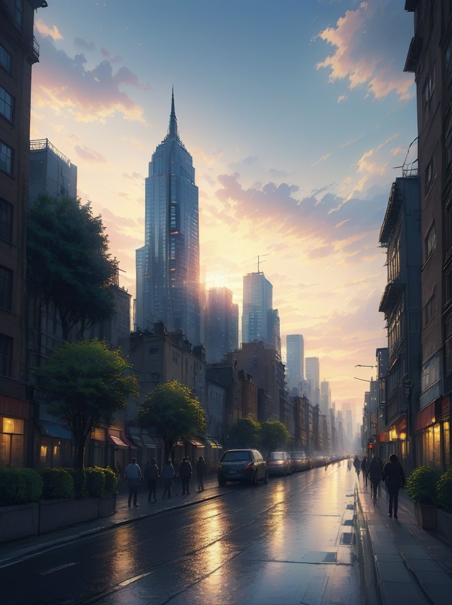 best quality,HDR,UHD,8K,Highly detailed,ultra-fine painting,1girl,outdoors,street,night,moon,full body,mecha,