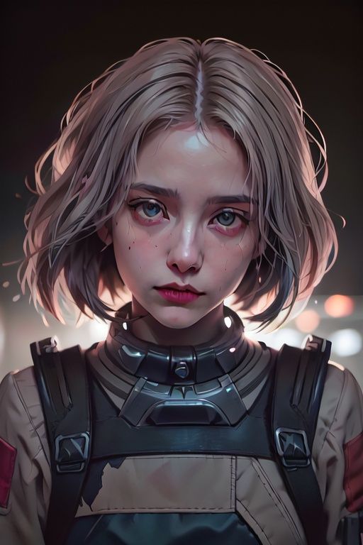 1girl,  female space traveler stranded,  big city on Tensor.Art