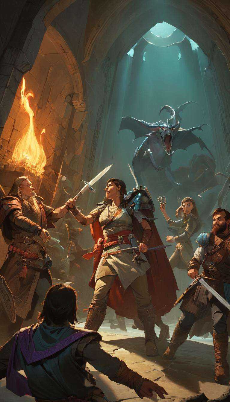 Cinematic scene,  Dungeons & Dragons,  move cover on Tensor.Art