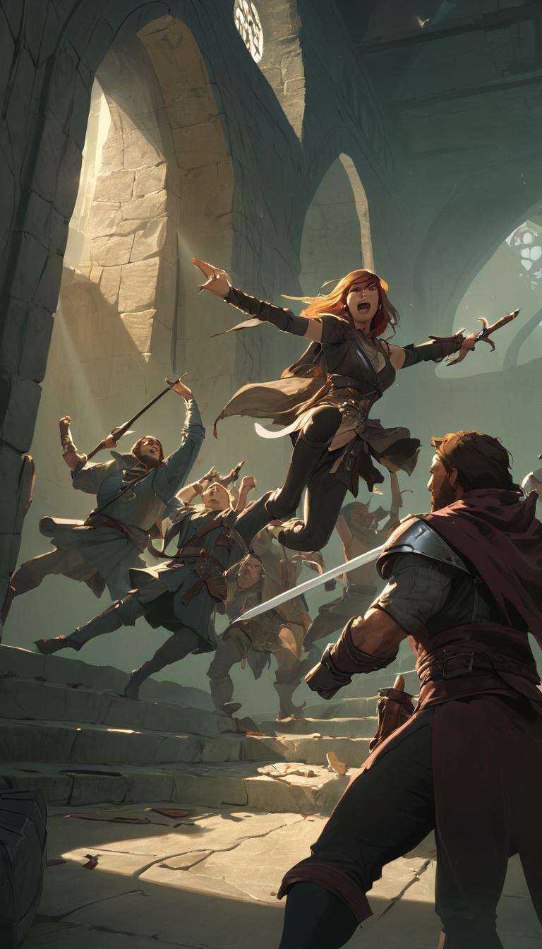 Cinematic scene,  hero view,  Dungeons & Dragons on Tensor.Art