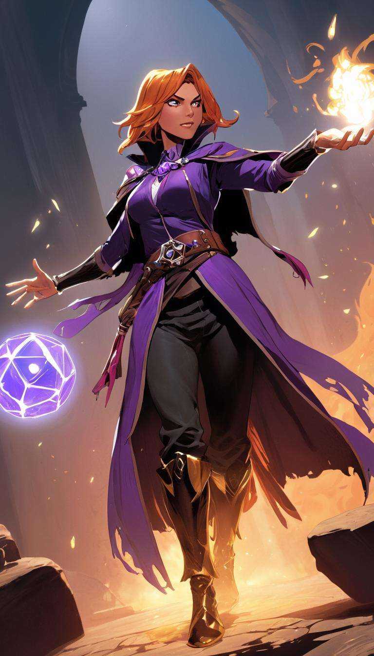 Cinematic scene,  hero view,  female warlock on Tensor.Art