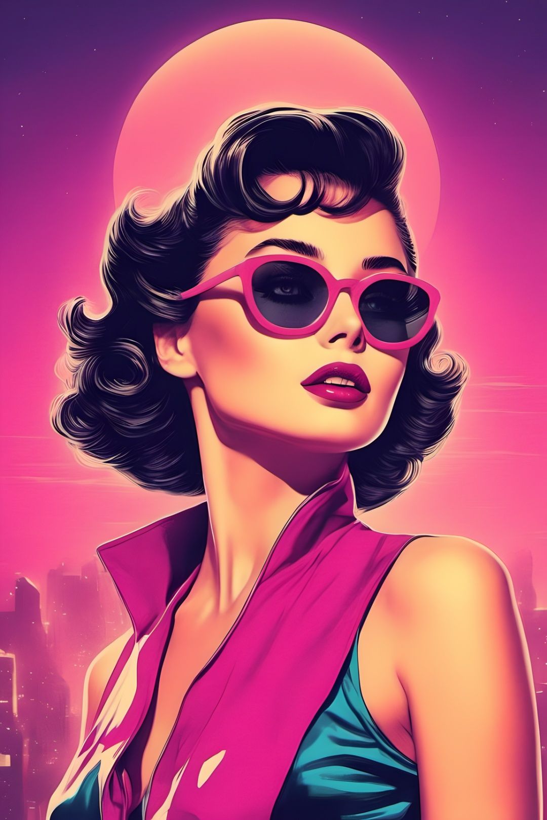 retro style, art, high_resolution, high detail, 