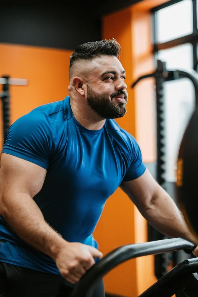 fat man in the gym on Tensor.Art