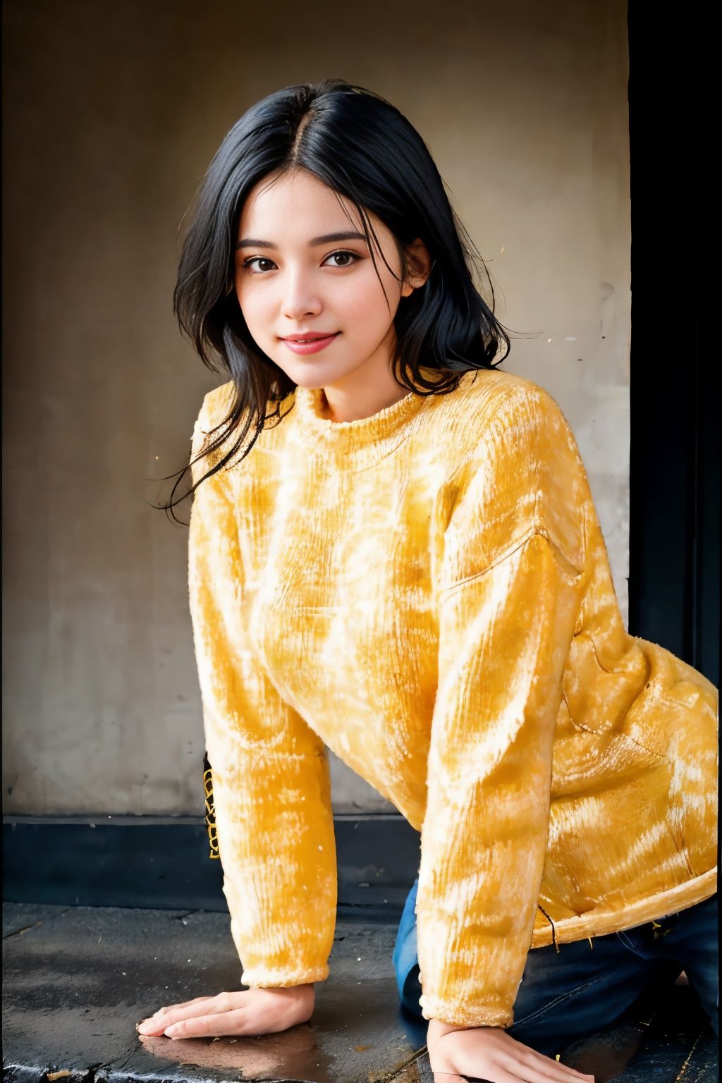 xyzsansweater,  RAW photo,  face portrait photo of beautiful woman on Tensor.Art