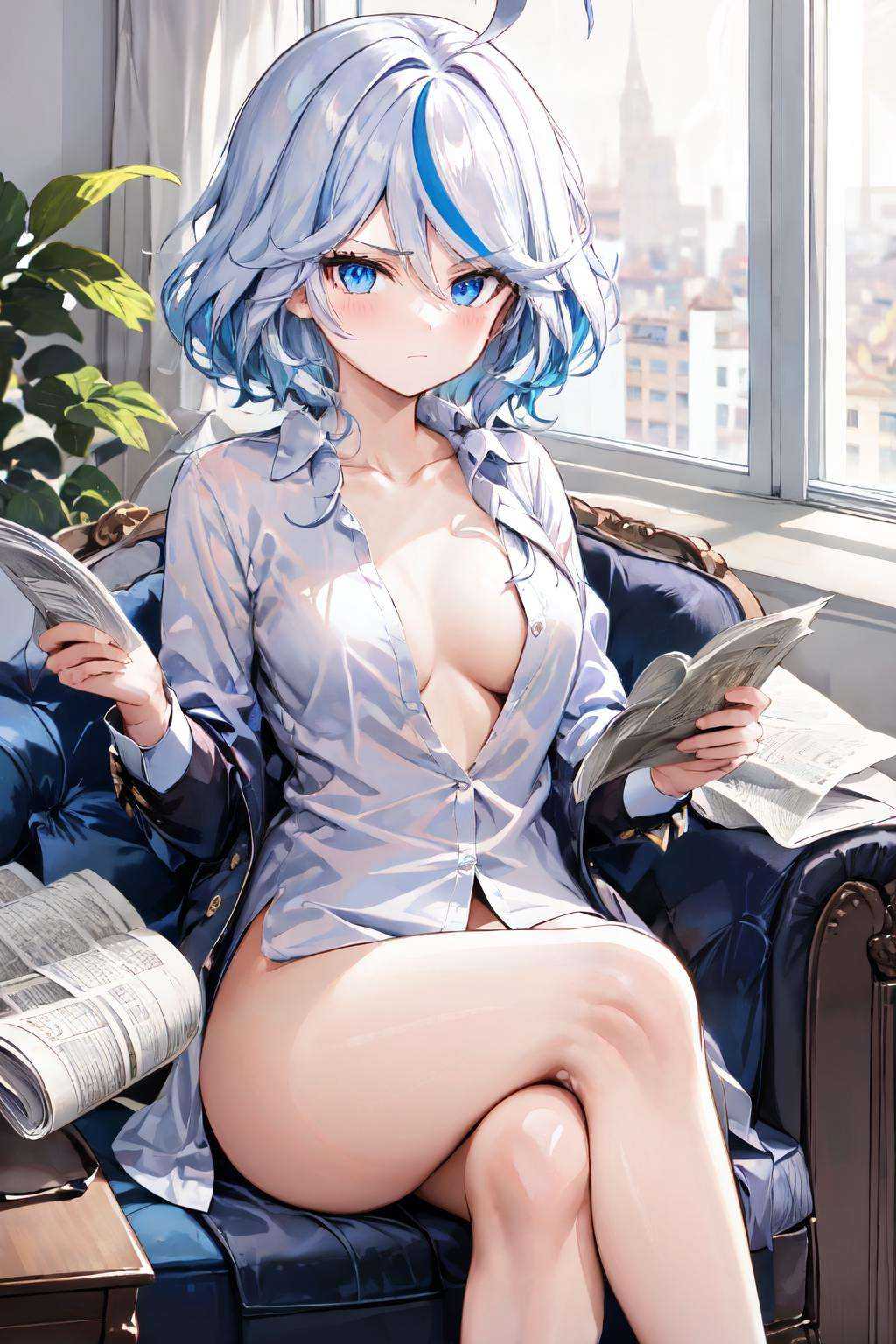 furina,  long hair,  looking at viewer on Tensor.Art