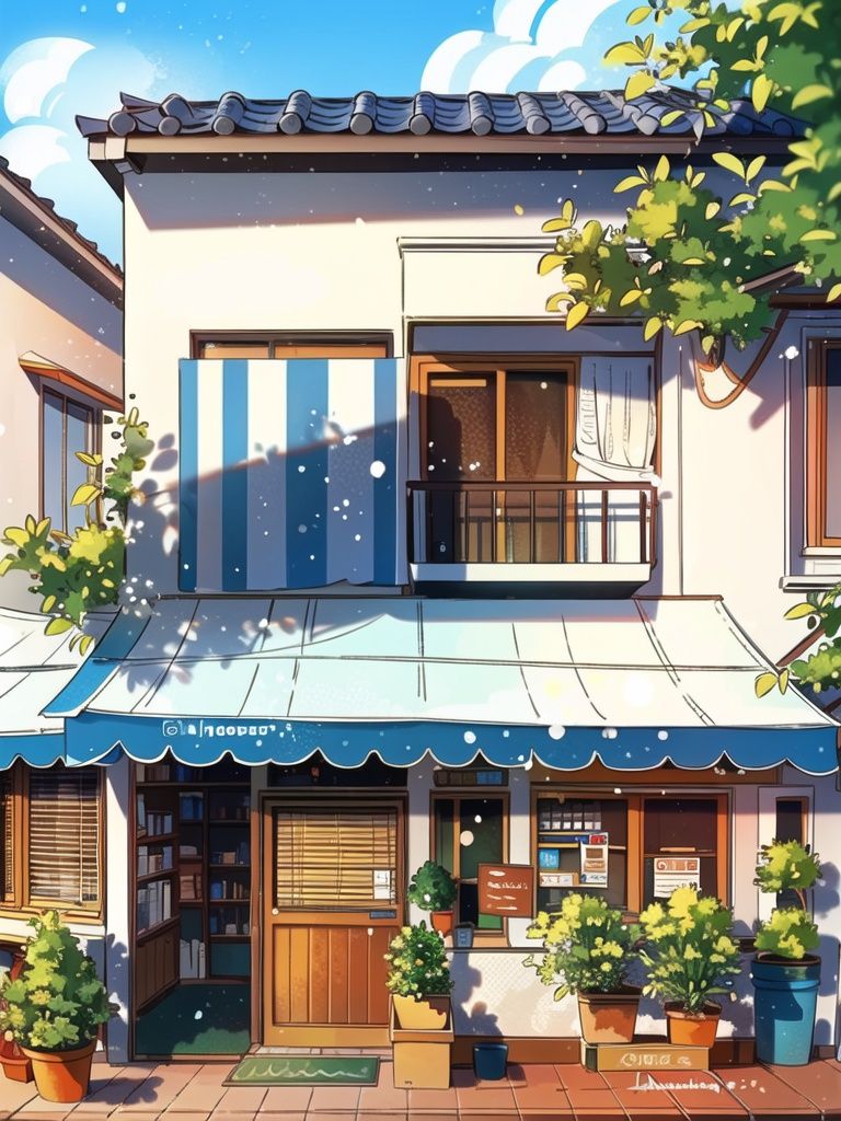 <lora:jzcg021:0.9> jzcg021, house, scenery, tree, plant, palm_tree, flower, window, masterpiece, best quality, 8k， ultra-high definition