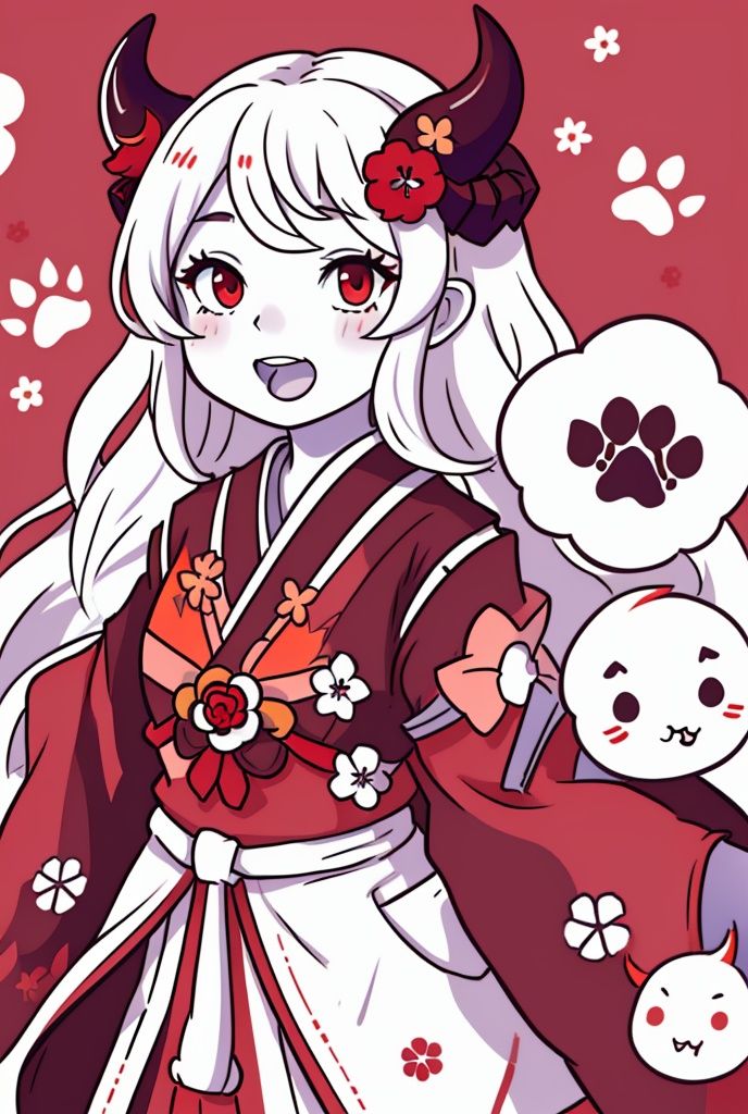 1girl,  :d,  abyssal_ship on Tensor.Art