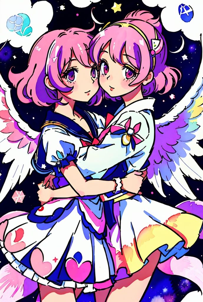 takada akemi,  creamy mami,  morisawa yuu on Tensor.Art