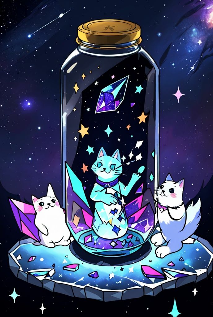 Within a glass jar,  the wonders of the universe come alive. Bright constellations and shimmering stardust fill the space,...
