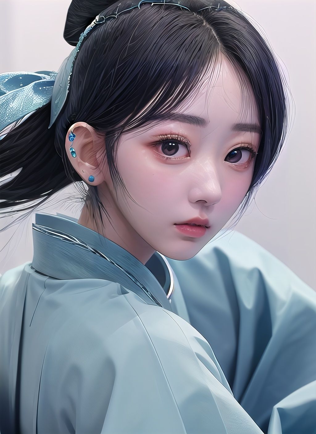 japanese_girl,  blueskirt,  miyawaki on Tensor.Art