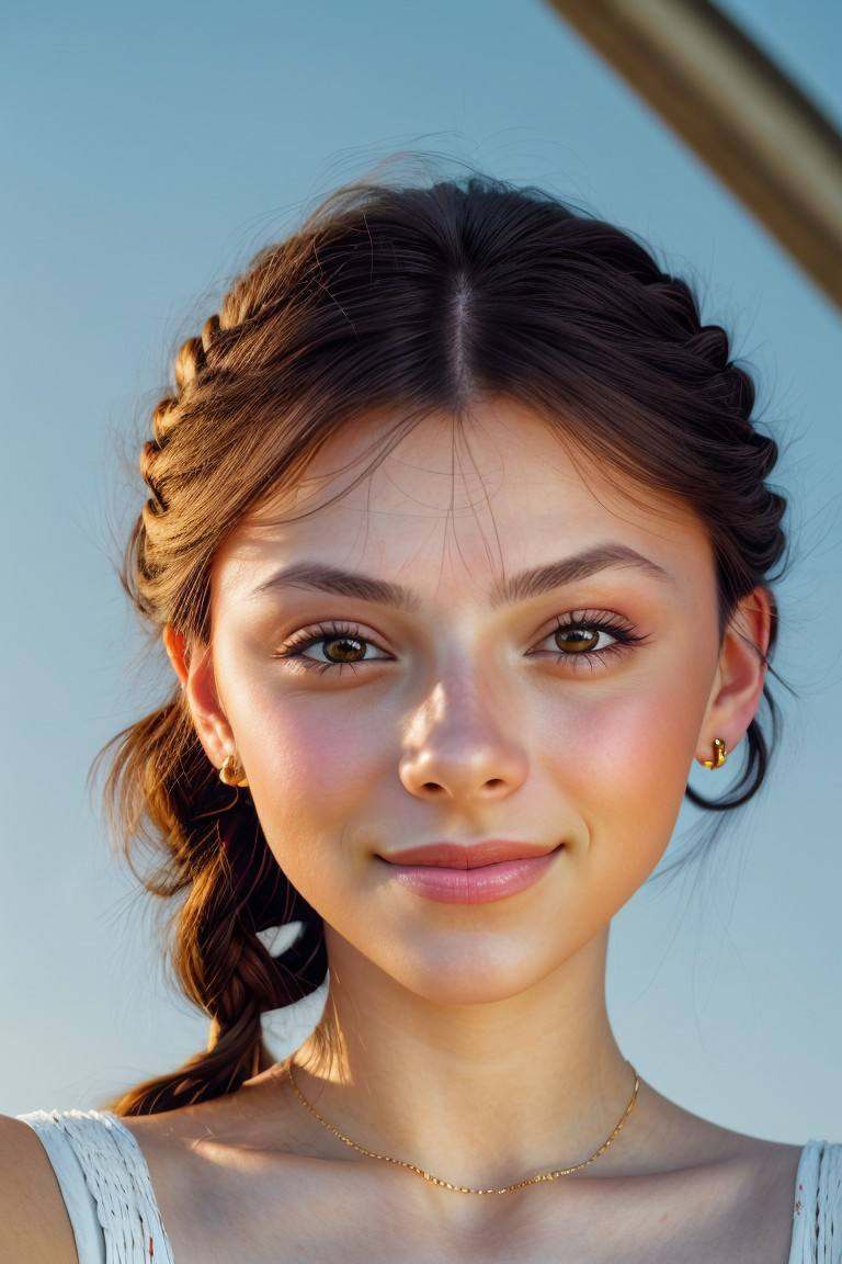 photo of SavannahRaeDemers,  focus on eyes,  close up on face on Tensor.Art