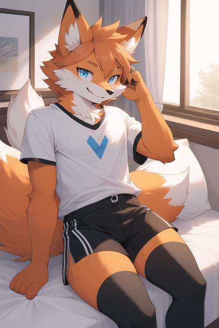 1boy,  fox,  otoko no ko on Tensor.Art