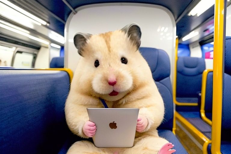 <lora:jzcg024:0.9> jzcg024, hamster in a train, masterpiece, best quality, 8k， ultra-high definition