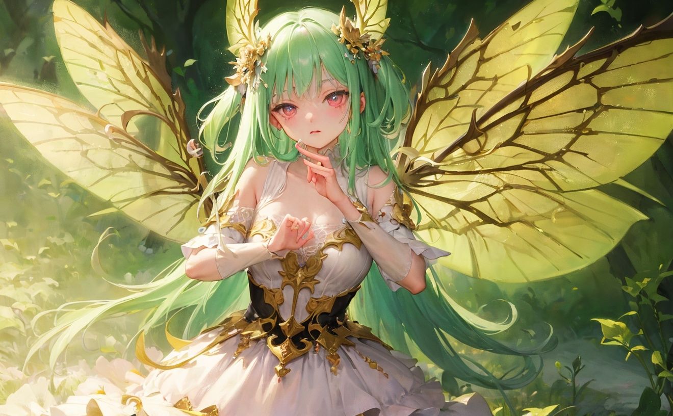 fairy,Tree,night,Dragonfly wings,, masterpiece, best quality, 8k, simple details,, masterpiece, best quality, 8k, insane details, intricate details, hyperdetailed, hyper quality, high detail, ultra detailed