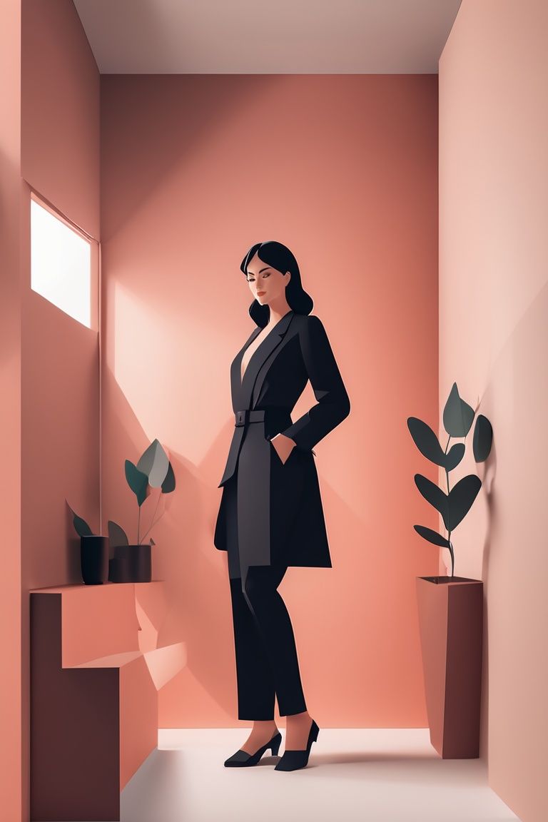 Flat papercut style ((full body)),  (RAW photo),  (8k) on Tensor.Art