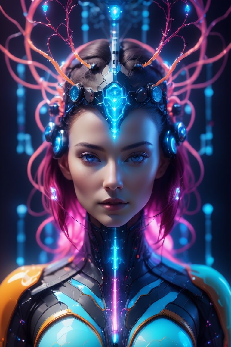 plasma as part of a human female,  body,  front facing by Hex4 on Tensor.Art