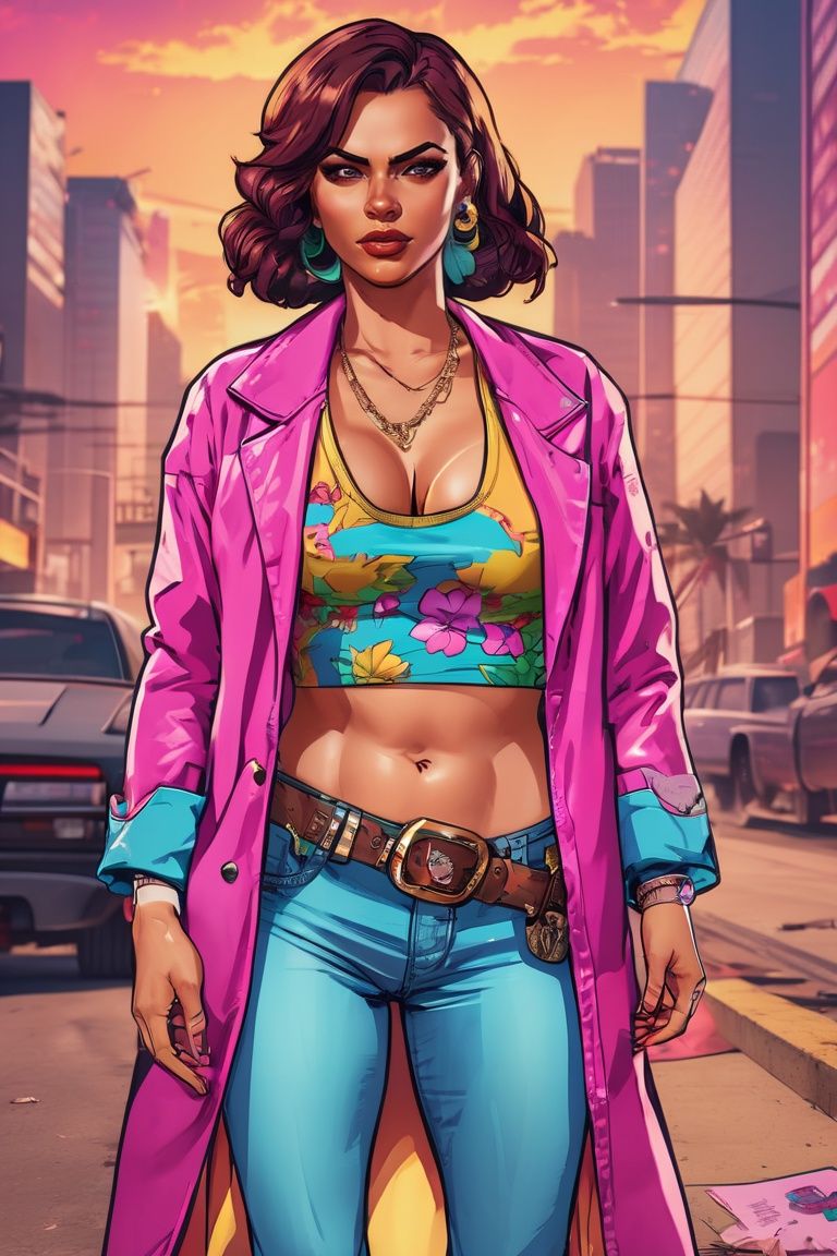 GTA-style artwork ((full body)),  (RAW photo),  (8k) on Tensor.Art