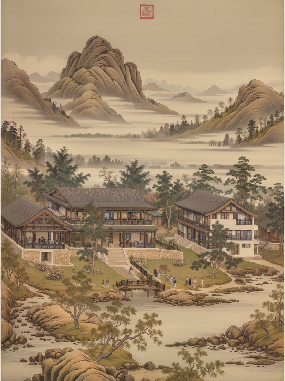 <lora:jzcg036:0.6> jzcg036, scenery, building, tree, masterpiece, best quality, 8k, ultra-high definition