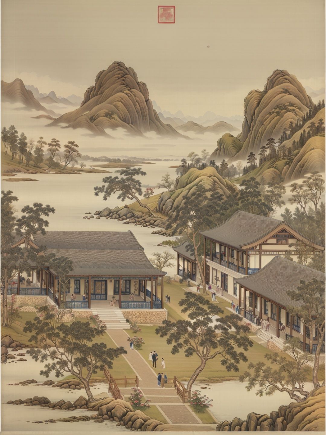 <lora:jzcg036:0.6> jzcg036, scenery, building, tree, masterpiece, best quality, 8k, ultra-high definition