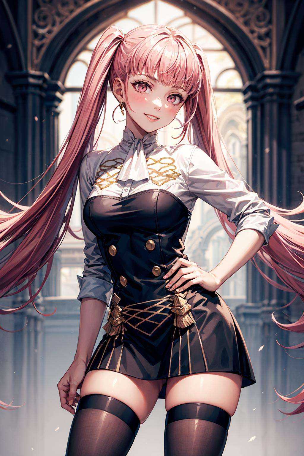 hilda_valentine_goneril,  1girl,  pink hair on Tensor.Art