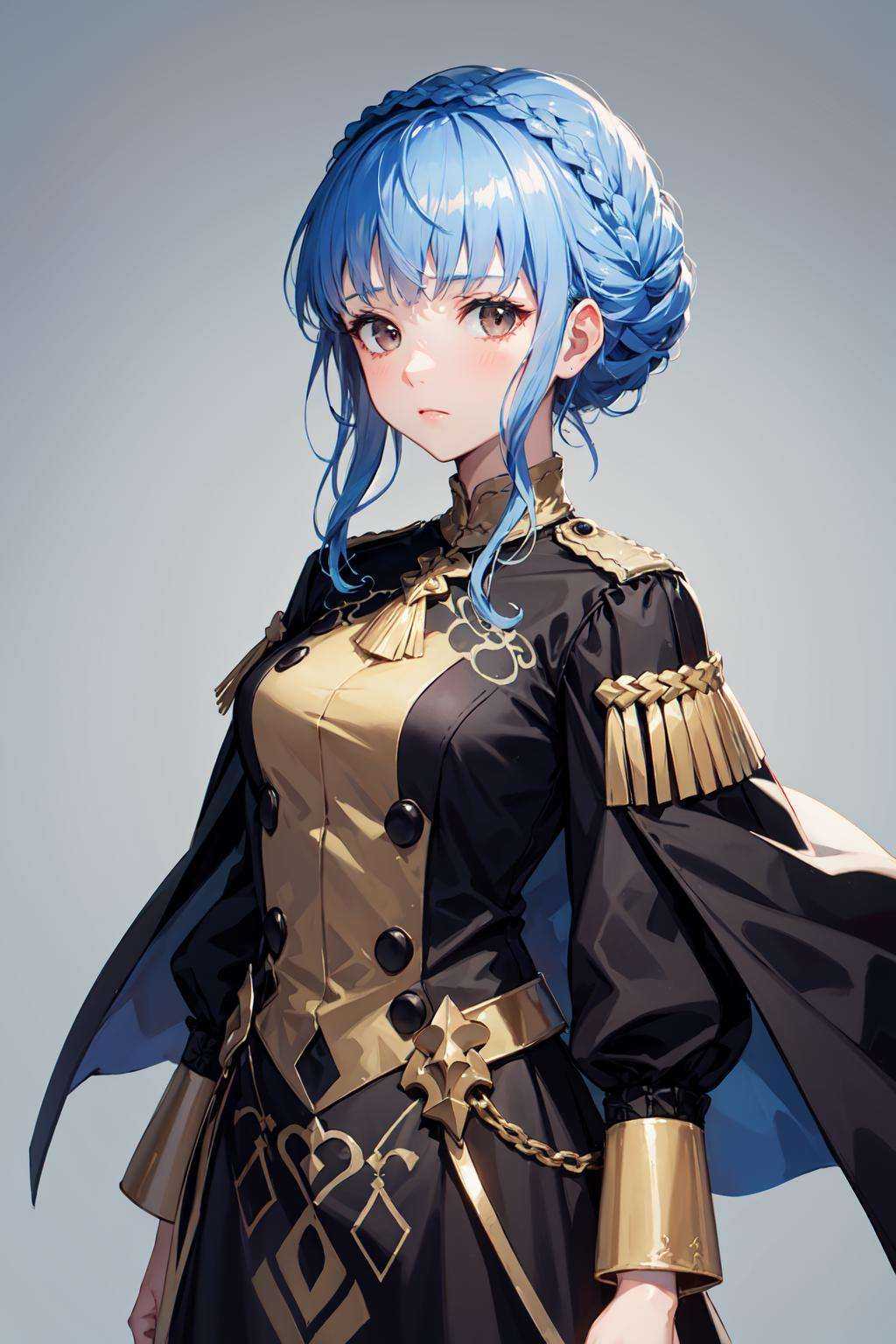 marianne_von_edmund,  1girl,  blue hair on Tensor.Art