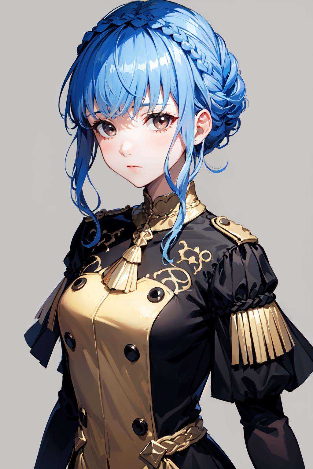 marianne_von_edmund,  1girl,  blue hair on Tensor.Art