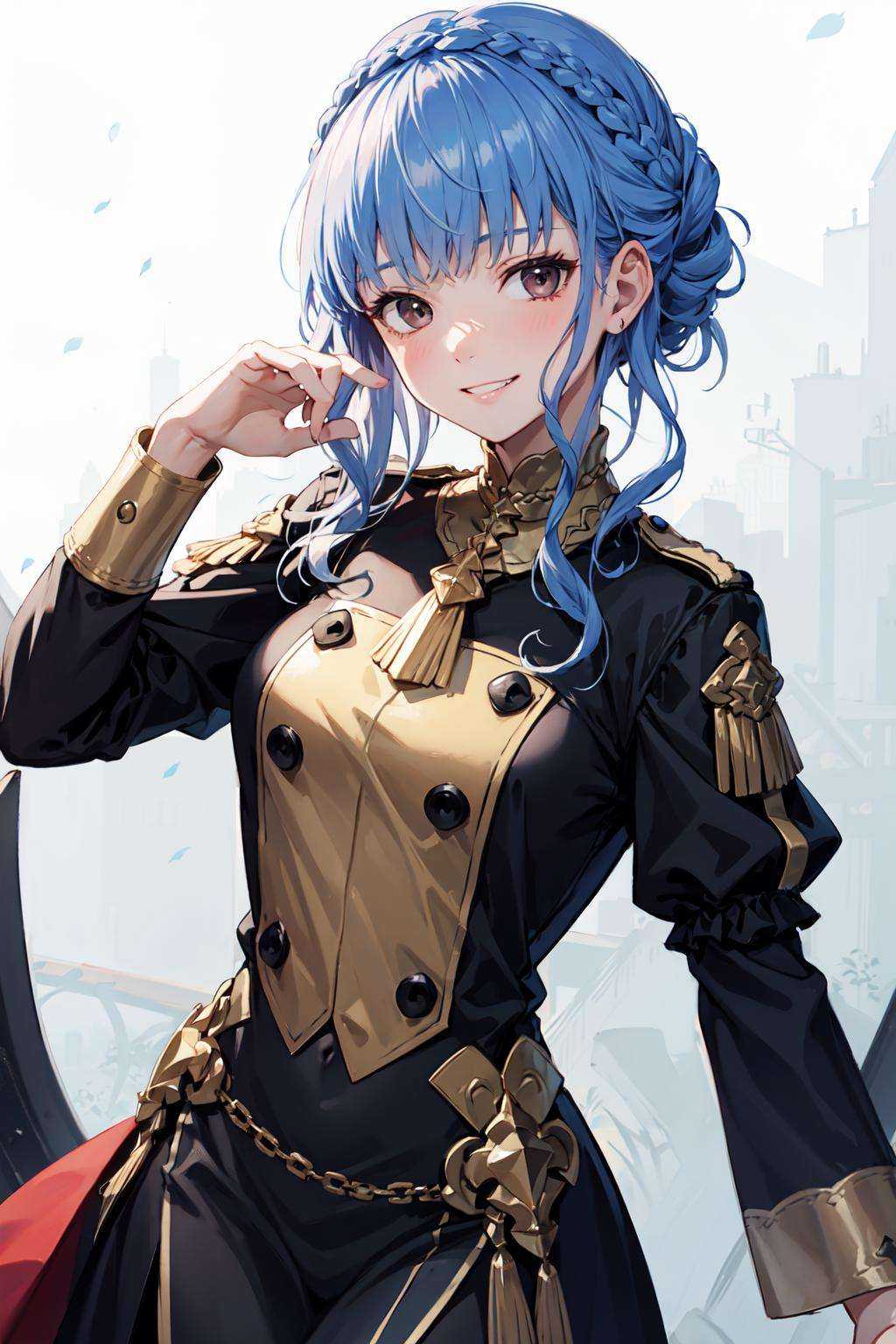 marianne_von_edmund,  1girl,  blue hair on Tensor.Art