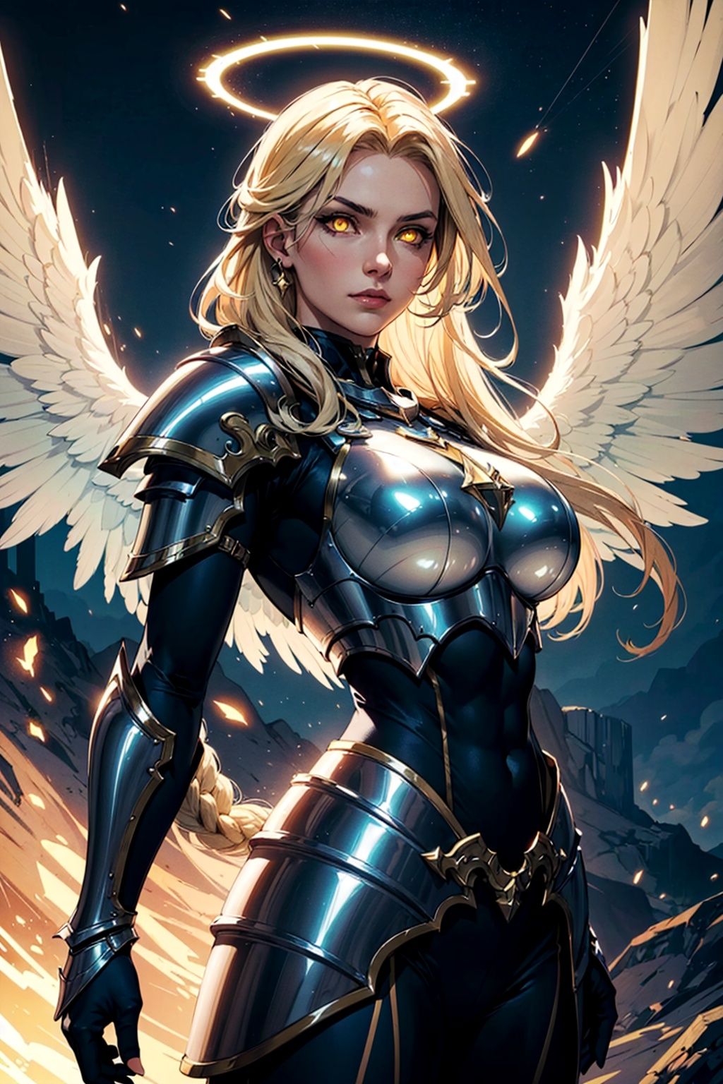 1girl,  beautiful aasimar,  30 Years on Tensor.Art