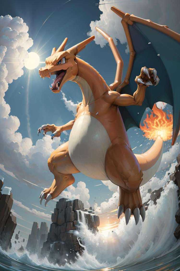 Charizard & Mega X Form (Pokemon) (Pokedex #0006) by Citron Legacy on Tensor.Art
