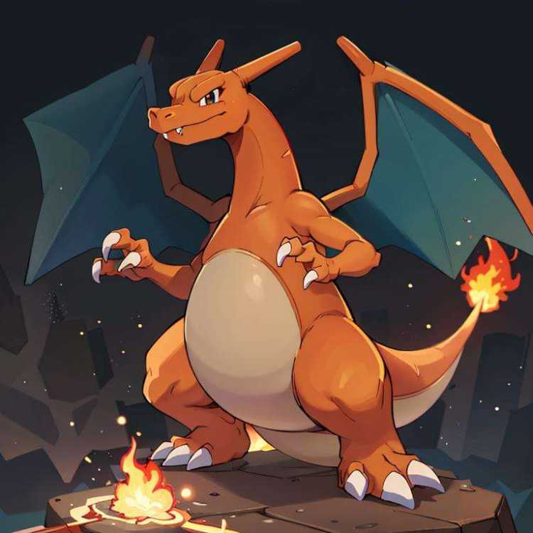 Charizard & Mega X Form (Pokemon) (Pokedex #0006) by Citron Legacy on Tensor.Art