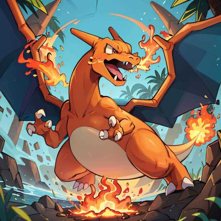 Charizard & Mega X Form (Pokemon) (Pokedex #0006) by Citron Legacy on Tensor.Art