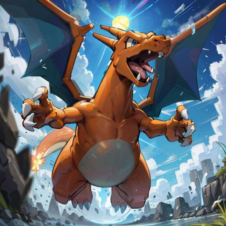 Charizard & Mega X Form (Pokemon) (Pokedex #0006) by Citron Legacy on Tensor.Art