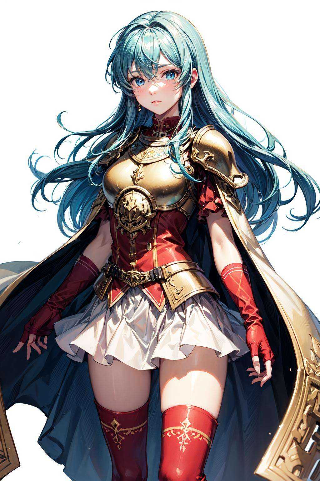 1girl,  long hair,  aqua hair on Tensor.Art