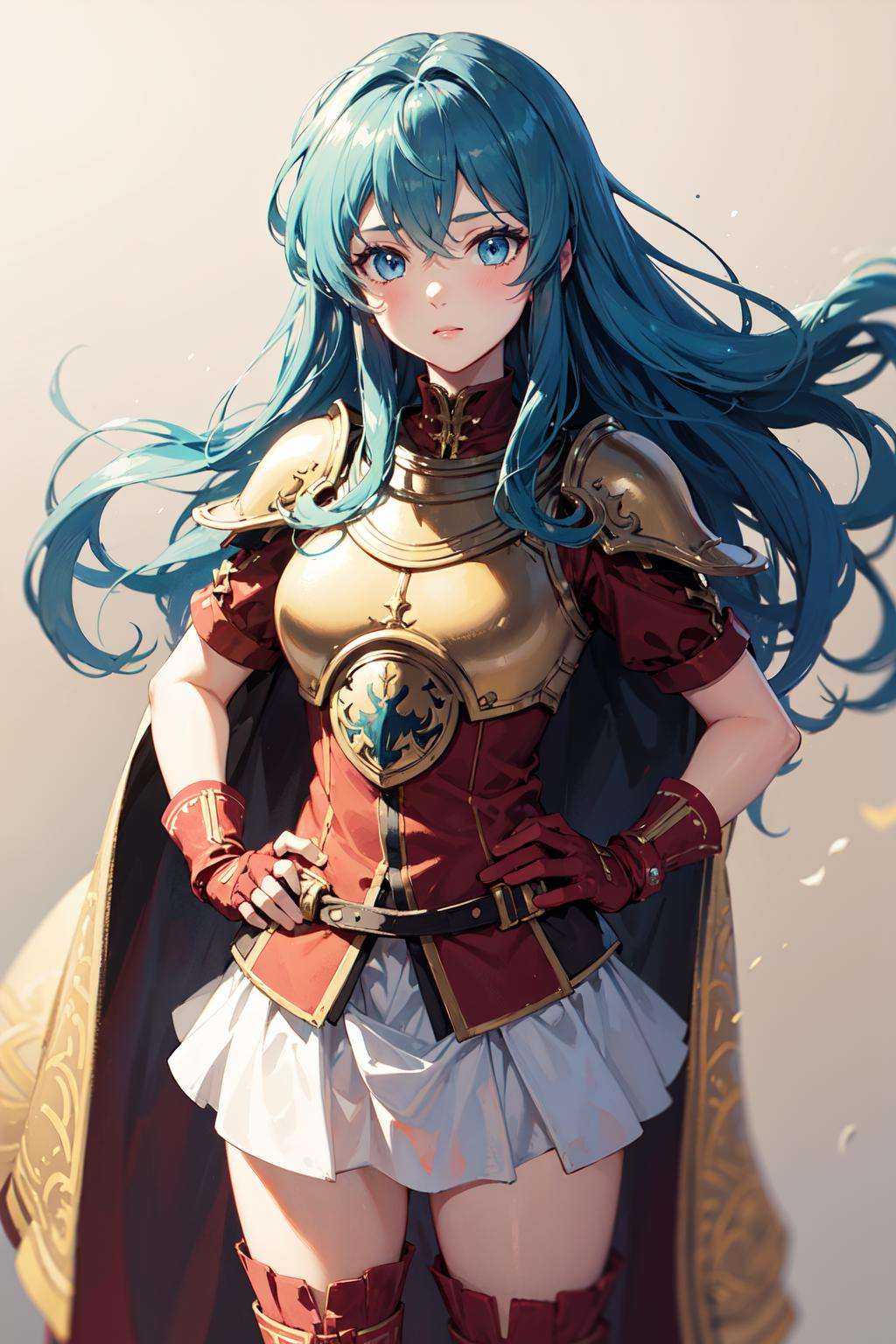1girl,  long hair,  aqua hair on Tensor.Art