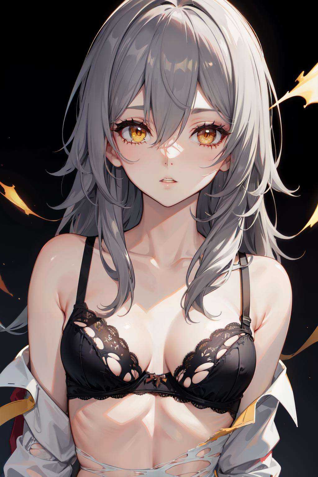 stelle hsr,  cleavage,  bare shoulders on Tensor.Art