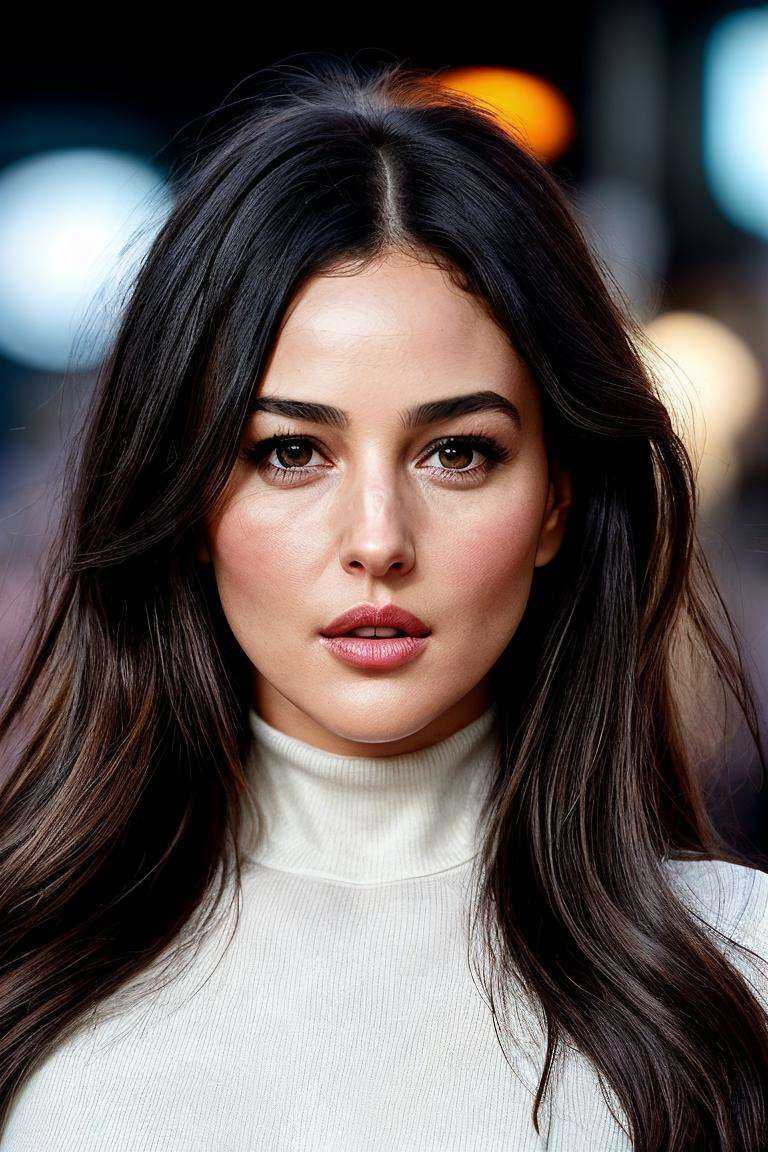 photo of beautiful ,  a woman with beautiful hair,  as a movie star in a (movie premiere) on Tensor.Art