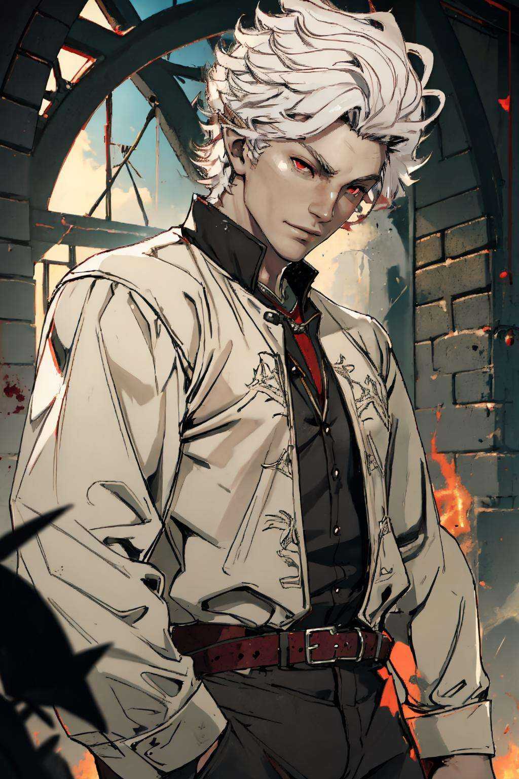 AstarionNewBG,  1boy,  red eyes on Tensor.Art