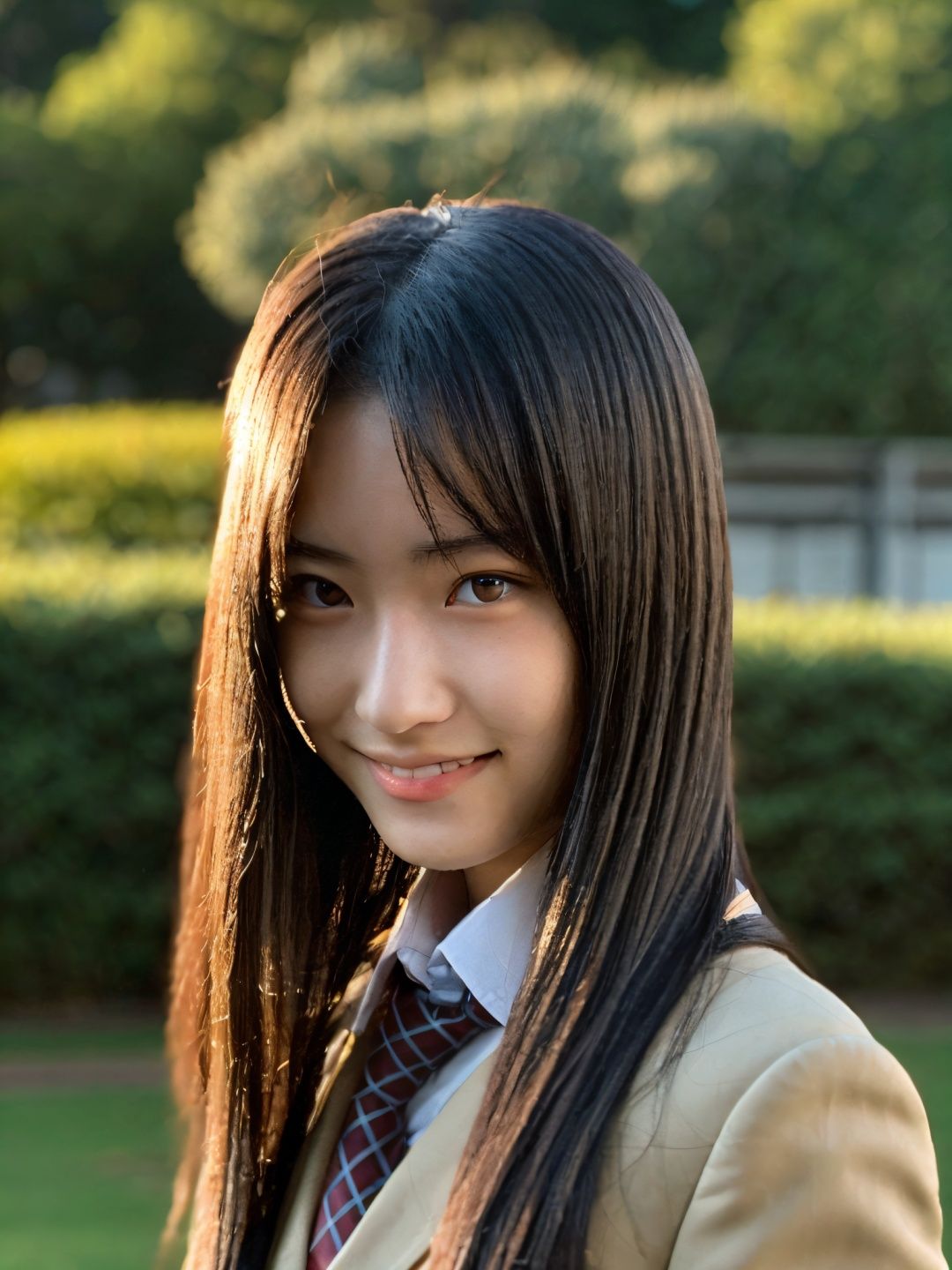 a perfect half-body portrait photo of a Top model Japanese teenager,  upper body framing, on Tensor.Art