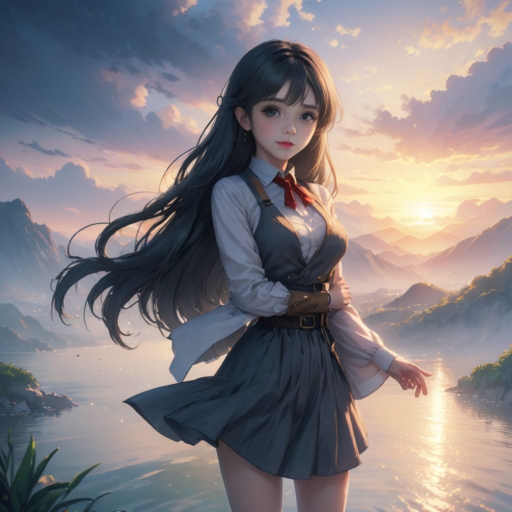 night,1girl,(upper body:1.2),obvious layers,depth of field,best quality,sharp focus,physically-based rendering,ultra-fine painting,Professional,cinematic_lighting,Tyndall  effect,available  light,front view,