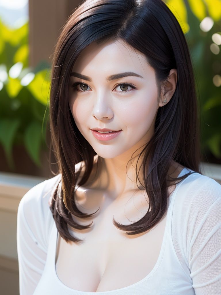 (8K, best quality, Masterpiece: 1.2), (realistic, photorealistic: 1.37), super detailed, 1girl, cute, solo,(nose blush),On one's feet, (smile: 1.15), (shut up) medium breasts, beautiful delicate eyes,   (long hair: 1.4) fair skin, movie light, sunlight, (AV actress: 4), upper_body,  <lora:girl_20230904235525:1>