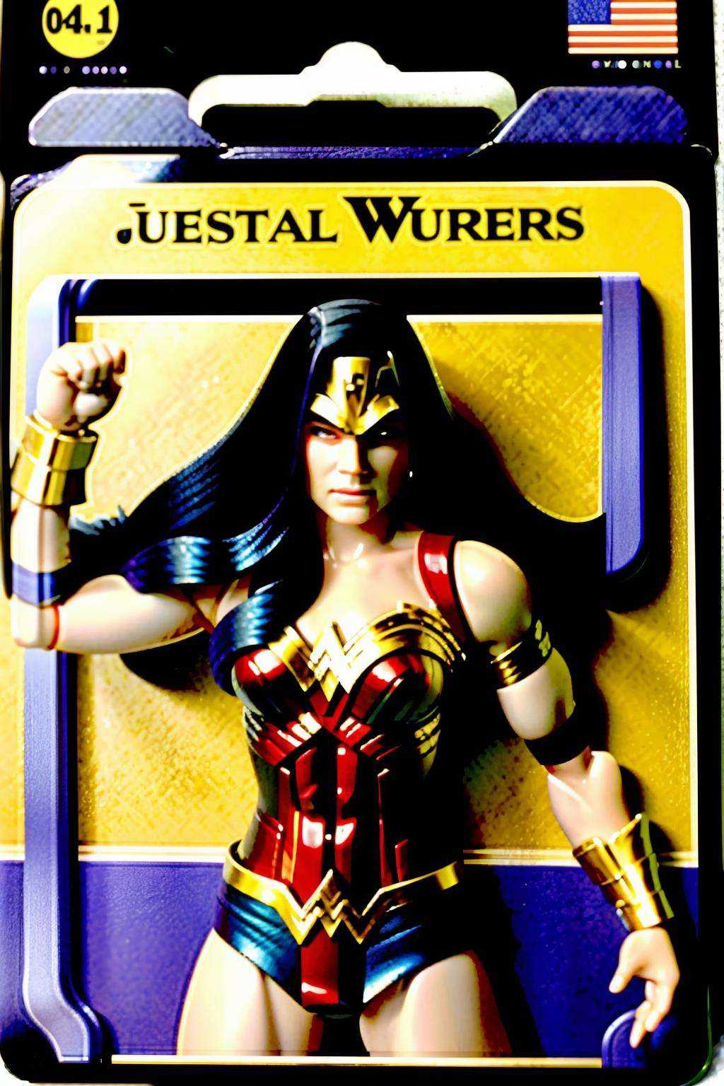 Dare-Wonder: A hybrid of Daredevil and Wonder Woman,  this action figure embodies blind justice:0.6 and Amazonian warrior...