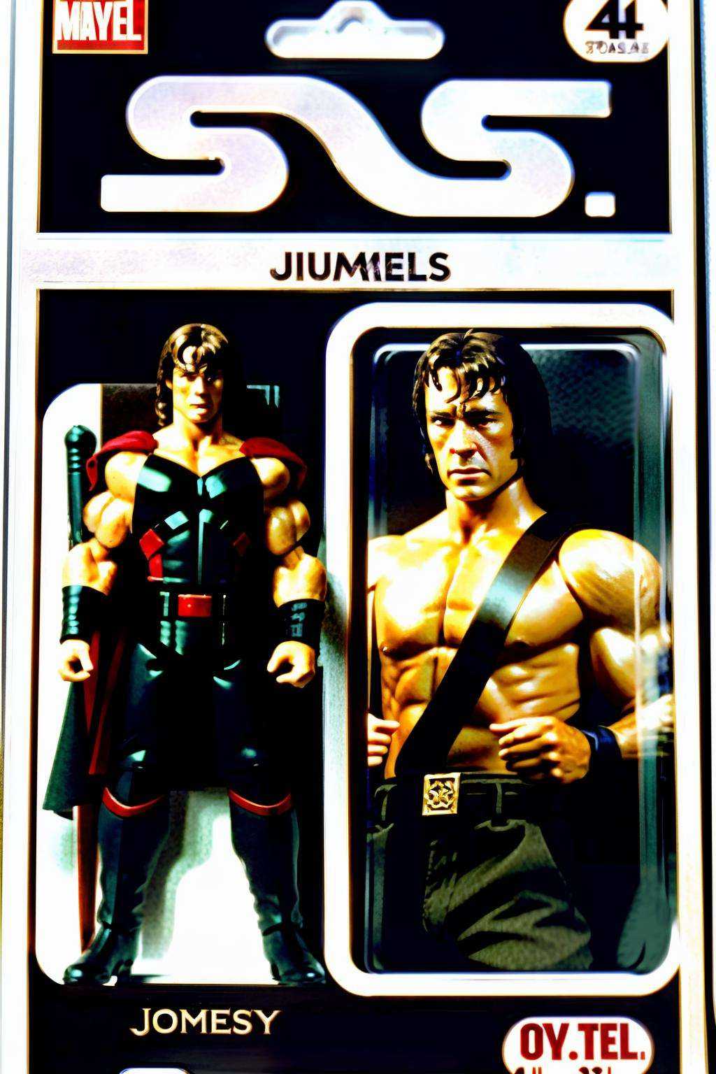 Thor-Bond: A blend of Thor and James Bond,  this figure wields godly strength:0.4 and uses spy gadgets:0.4. ,  awe_toys on...