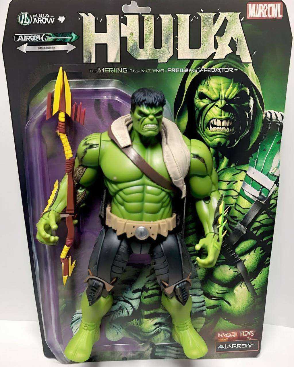 Preda-Hulk Arrow: Merging Predator,  The Hulk,  and Green Arrow on Tensor.Art