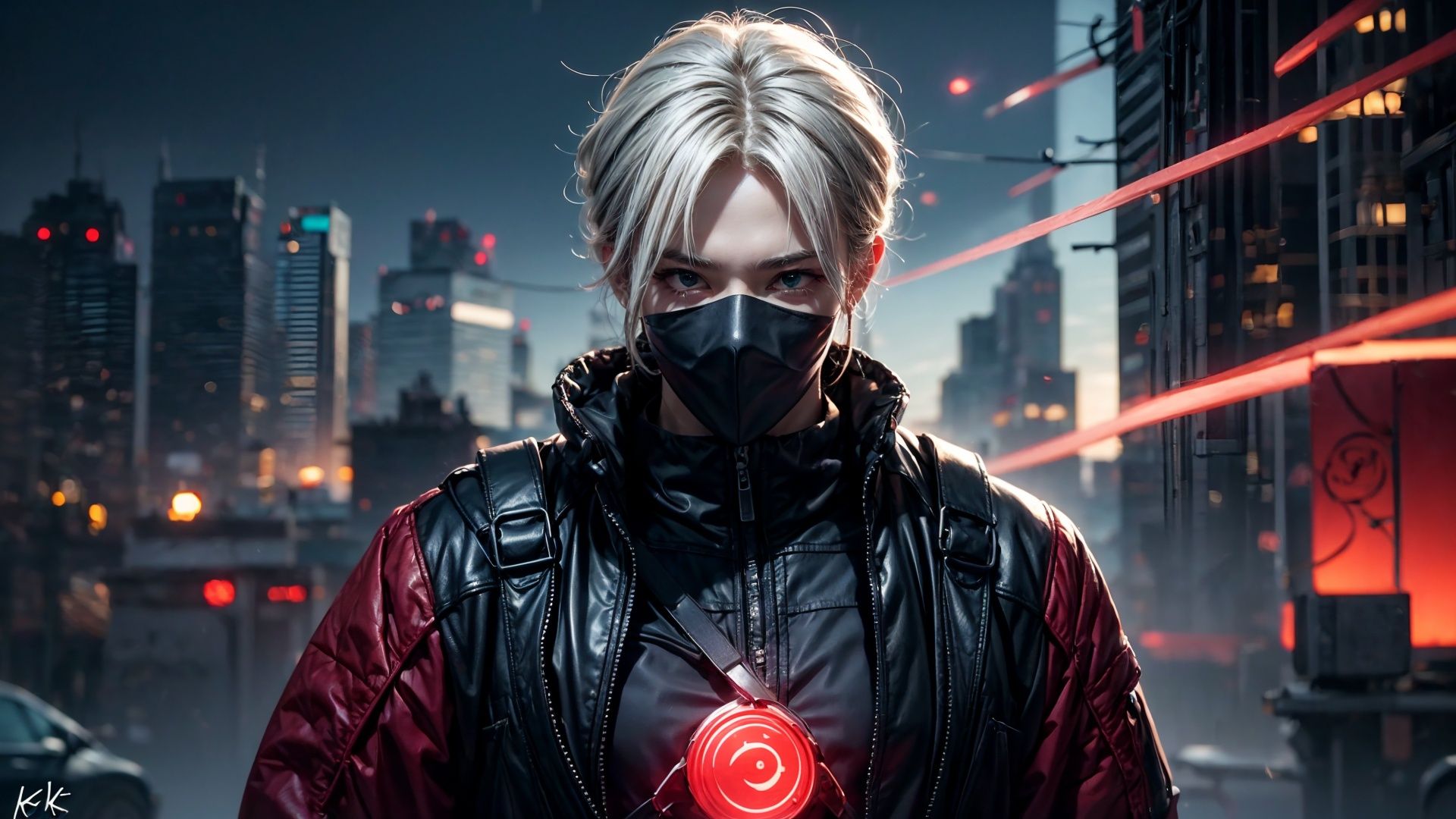 Kakashi Hatake,  an iconic character from the Naruto anime: "Generate a captivating and highly detailed visual representat...