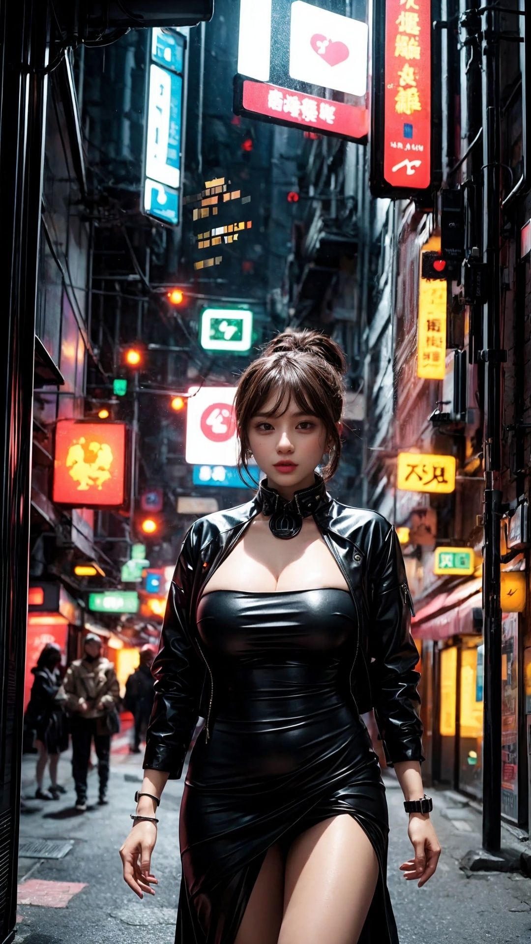 1girl,  ,  black dress on Tensor.Art