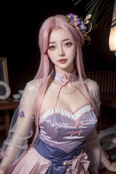 ulzzang-6500-v1.1,(raw photo:1.2),((photorealistic:1.4))best quality ,masterpiece, illustration, an extremely delicate and beautiful, extremely detailed ,CG ,unity ,8k wallpaper, Amazing, finely detail, masterpiece,best quality,official art,extremely detailed CG unity 8k wallpaper,absurdres, incredibly absurdres, huge filesize, ultra-detailed, highres, extremely detailed,beautiful detailed girl, extremely detailed eyes and face, beautiful detailed eyes,light on face,cinematic lighting,1girl,see-through,looking at viewer,outdoors, (jewelry), necklace, pink_eyes,hair_ornament, hair_flower, (depth_of_field)