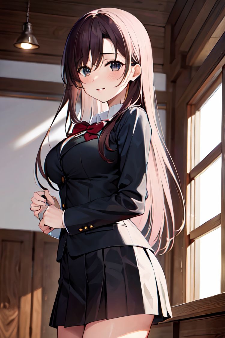 Kotonoha Katsura/ 桂言葉| School Days by Silrow on Tensor.Art