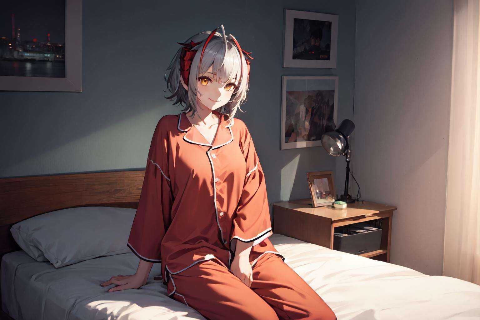 1girl,  yellow eyes,  short hair on Tensor.Art