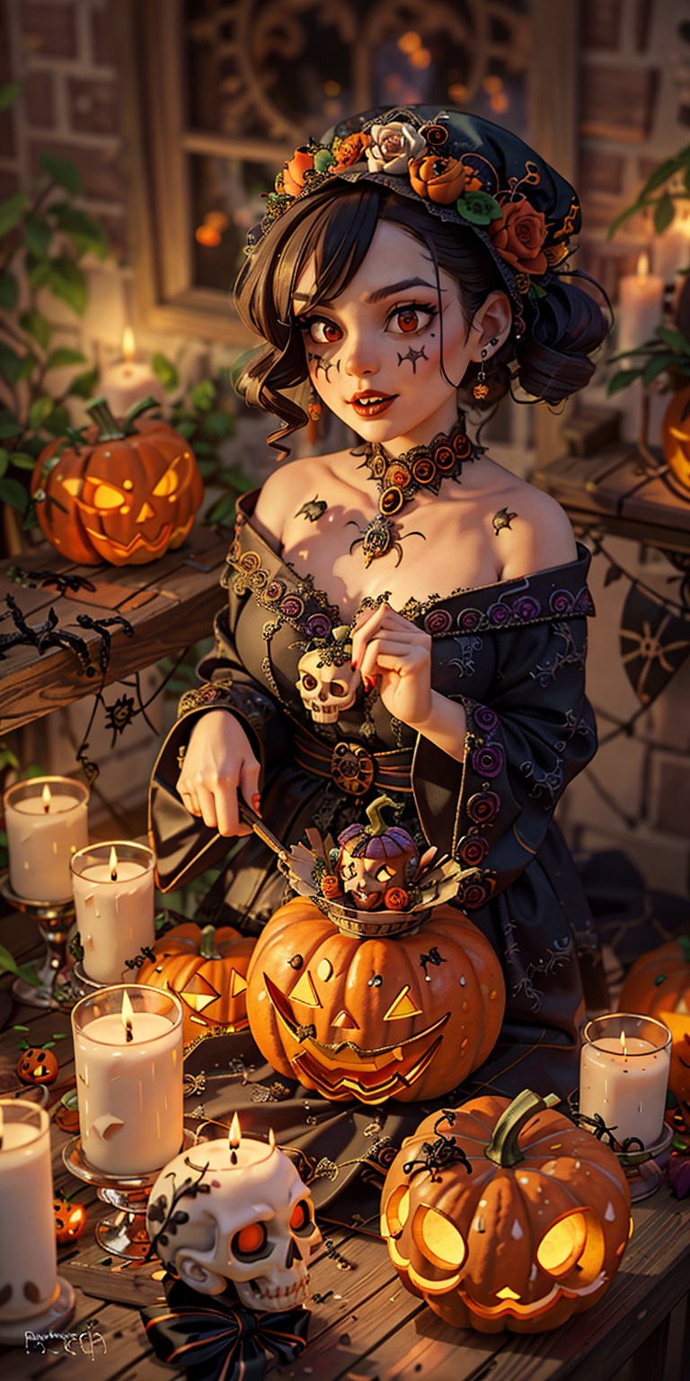 ornaments ,  Halloween,  halloween pumpkin on Tensor.Art