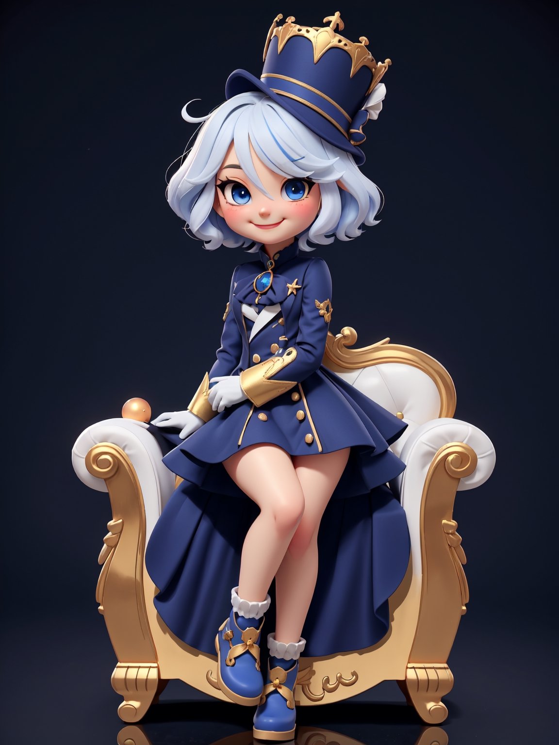 furina,  chibi,  hat on Tensor.Art